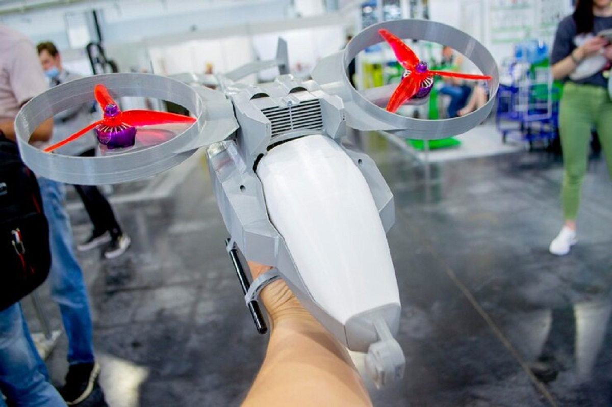 hélicoptère de main imprimé en 3D