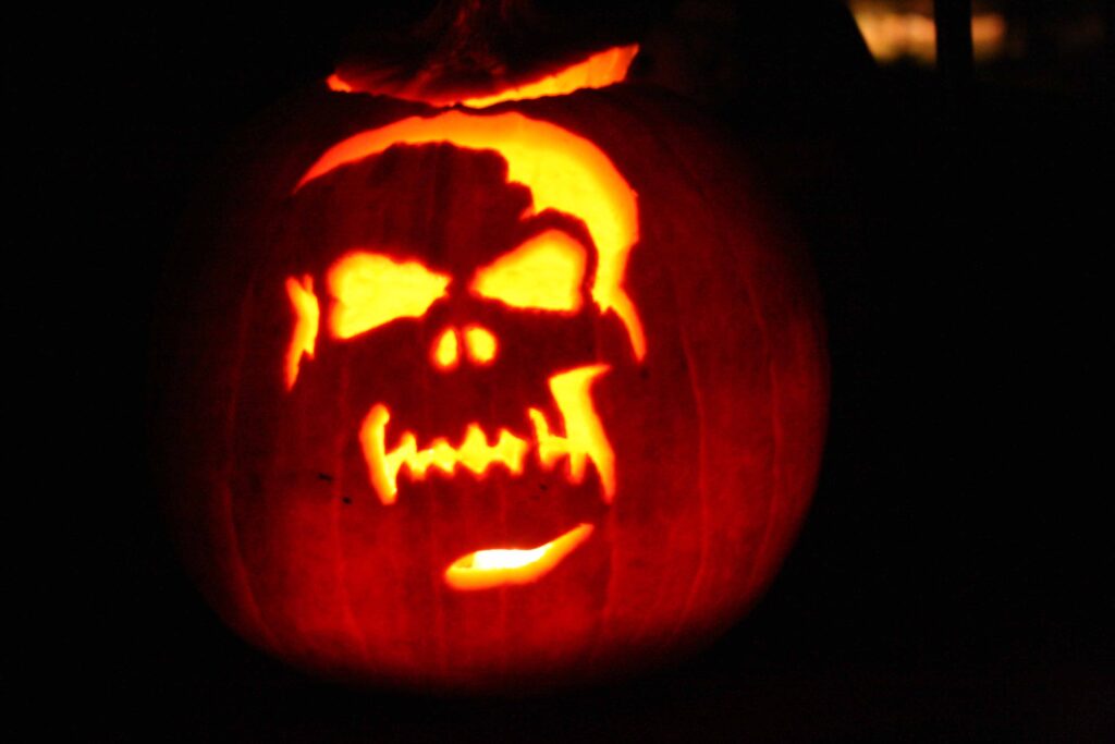 citrouille à tête de mort