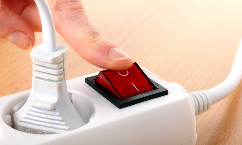 Éteignez vos appareils électriques